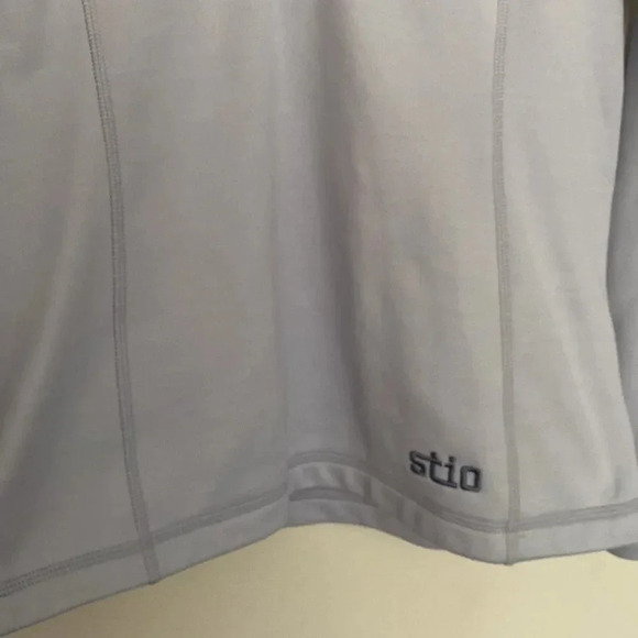 STIO light weight fleece pullover 1/2 zip super light blue size medium - Picture 2 of 6